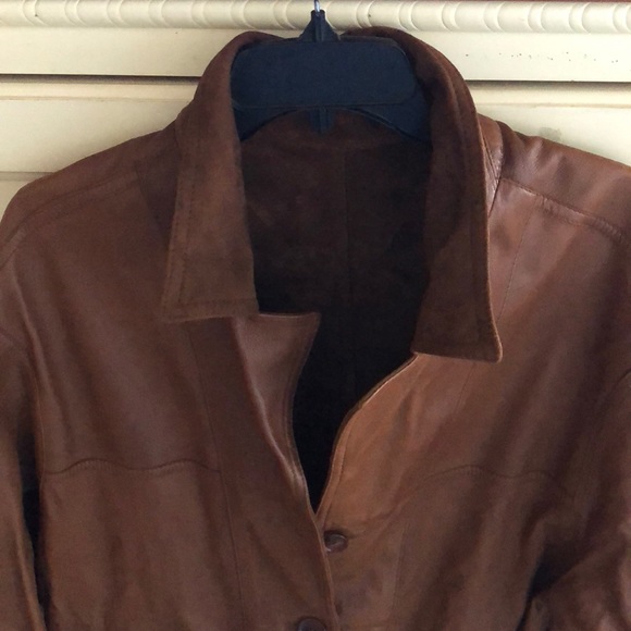 David 2 Genuine Leather/Suede Reversible Jacket - Picture 4 of 8